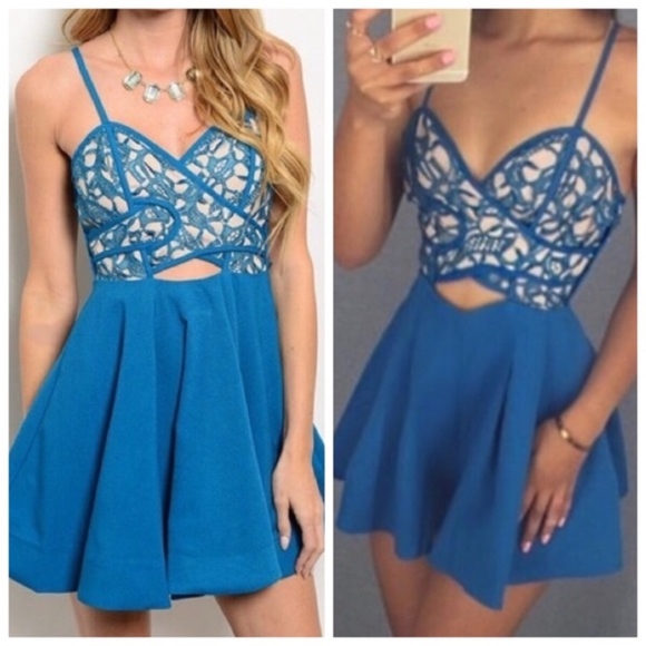 Teal dress - Picture 1 of 2